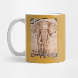 Endangered Elephants Mug